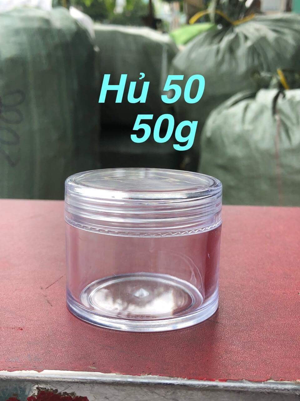 HỦ NHỰA TRONG 50G