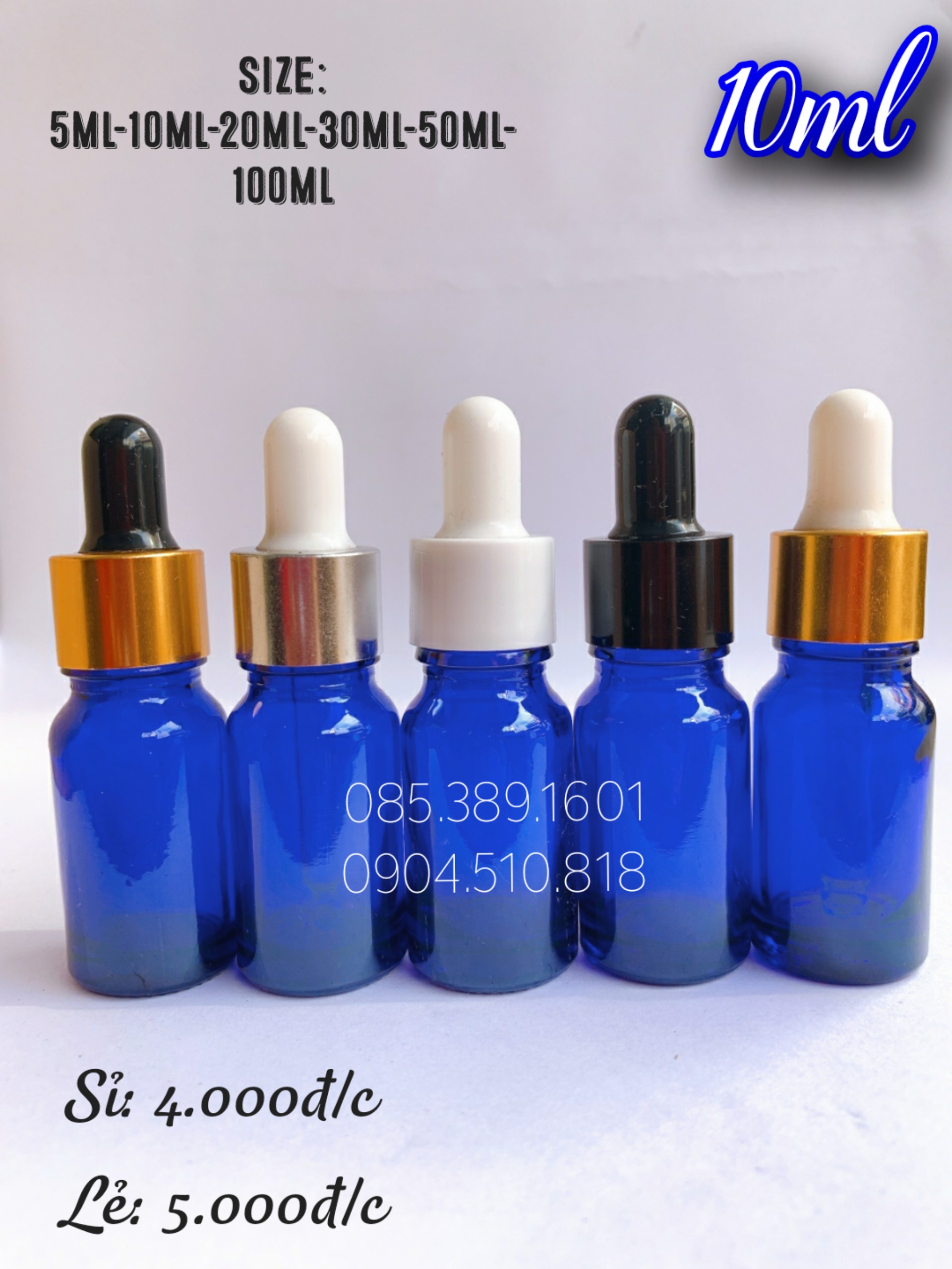 CHAI SERUM XANH LÁ – XANH DƯƠNG 10ML