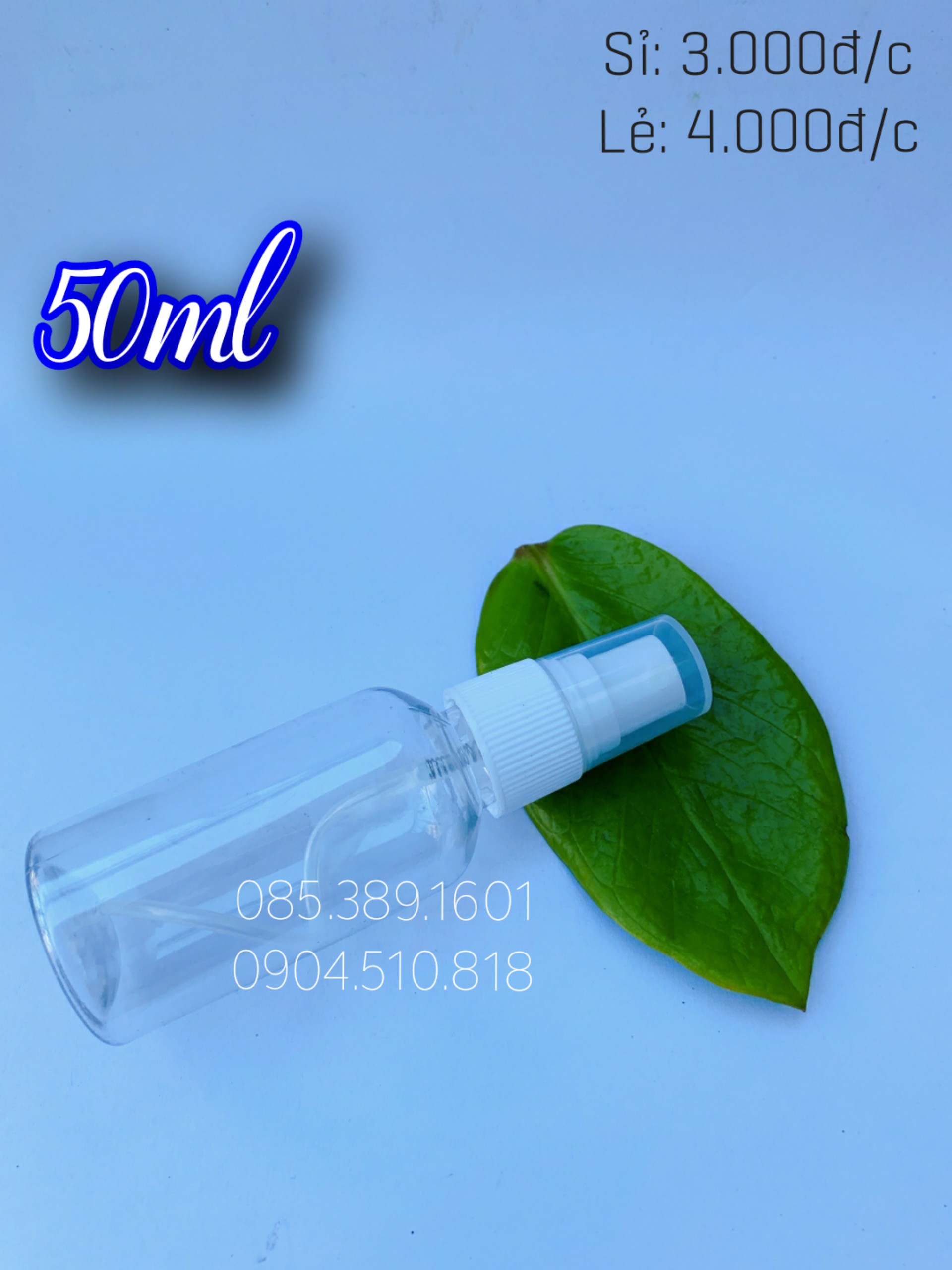 CHAI NHỰA XỊT PHUN SƯƠNG 50ML