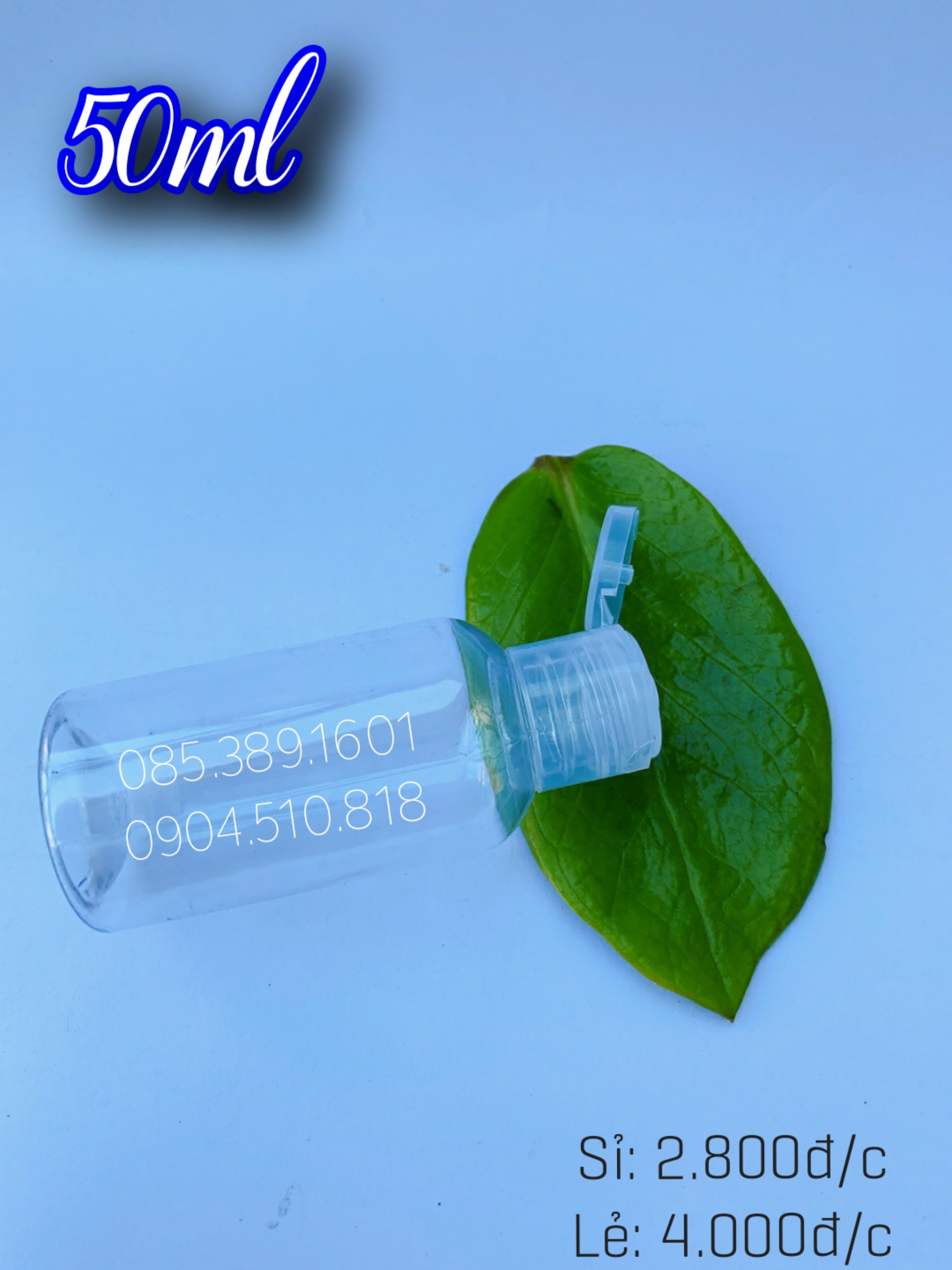 CHAI NHỰA NẮP BẬT 50ML