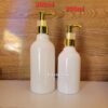 CHAI NHỰA PET TRẮNG SỮA 200ML - 300ML VÒI CHỐT VÀNG - Hình ảnh 2