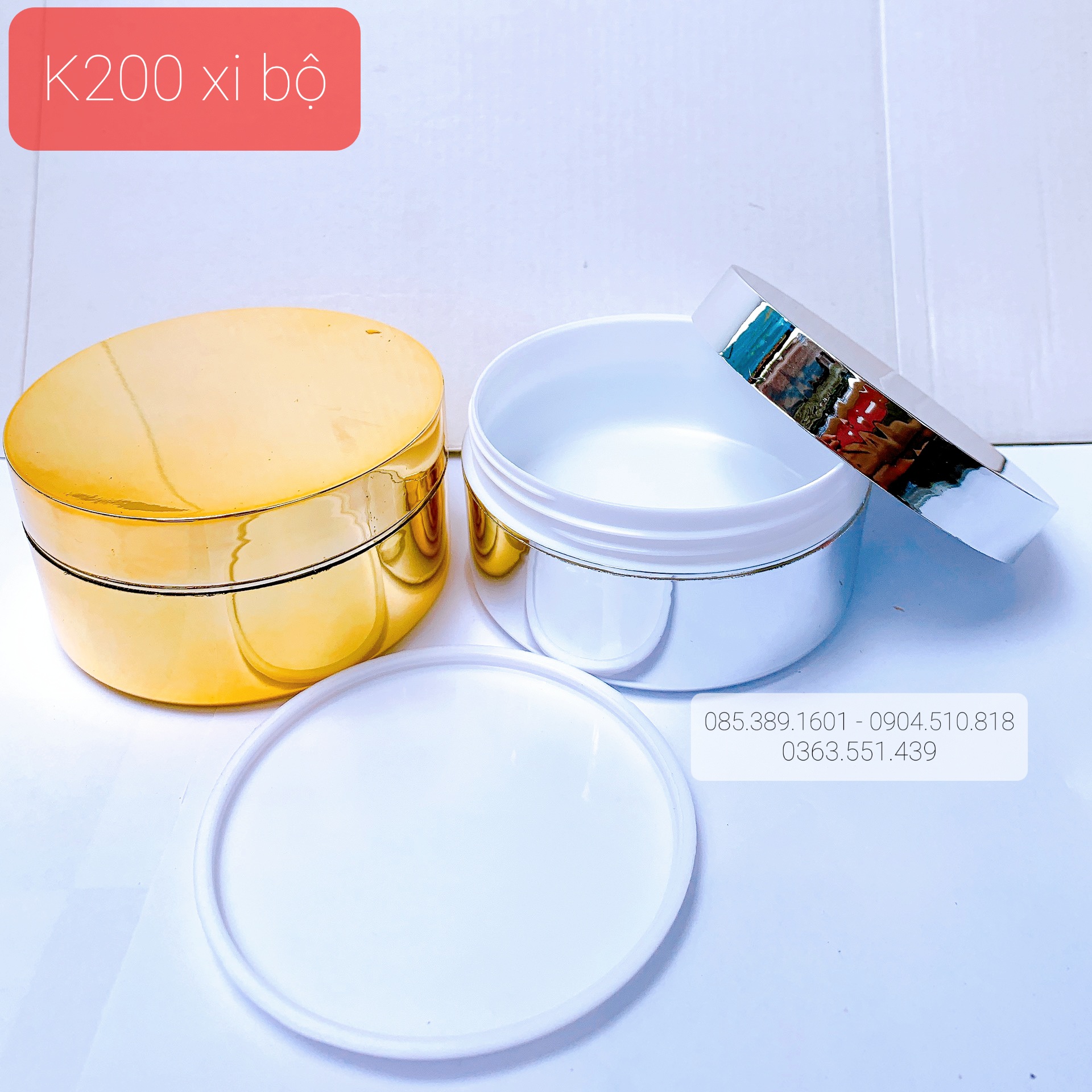 HỦ NHỰA ĐỰNG KEM BODY CAO CẤP (K200 XI BỘ)