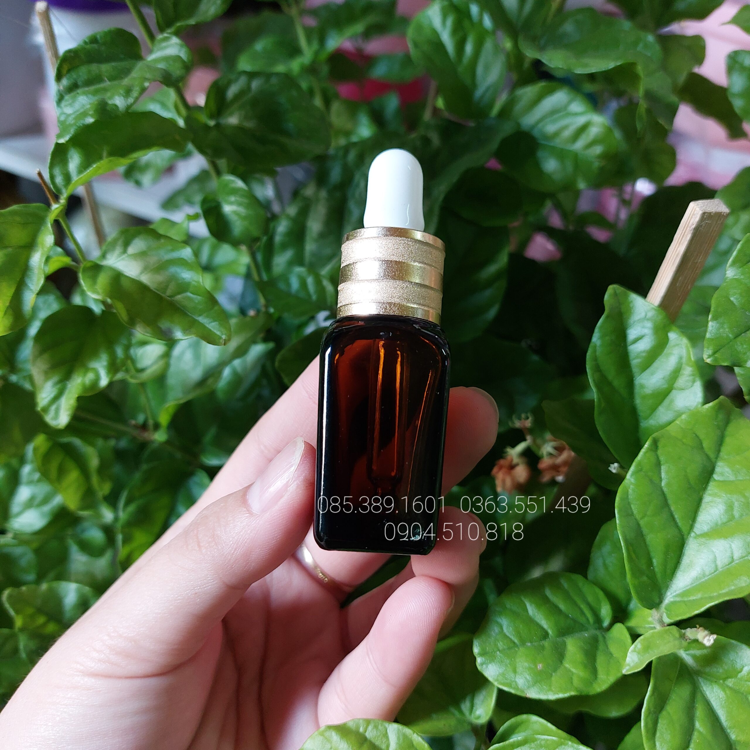 CHAI TINH DẦU NÂU VUÔNG 10ML KHOEN SỌC CAO CẤP