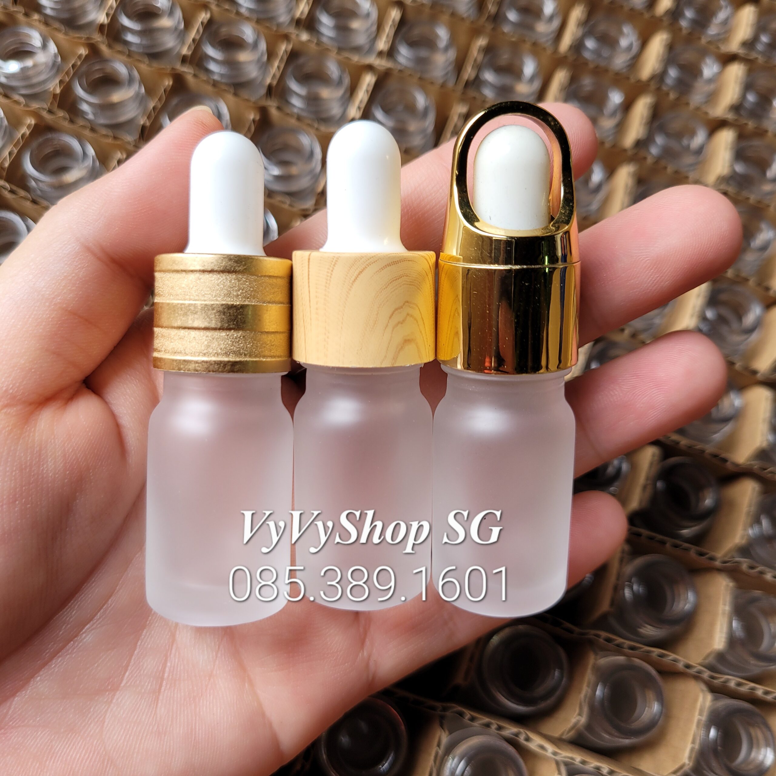 CHAI SERUM MỜ 5ML – 10ML KẾT HỢP NHIỀU PHỤ KIỆN