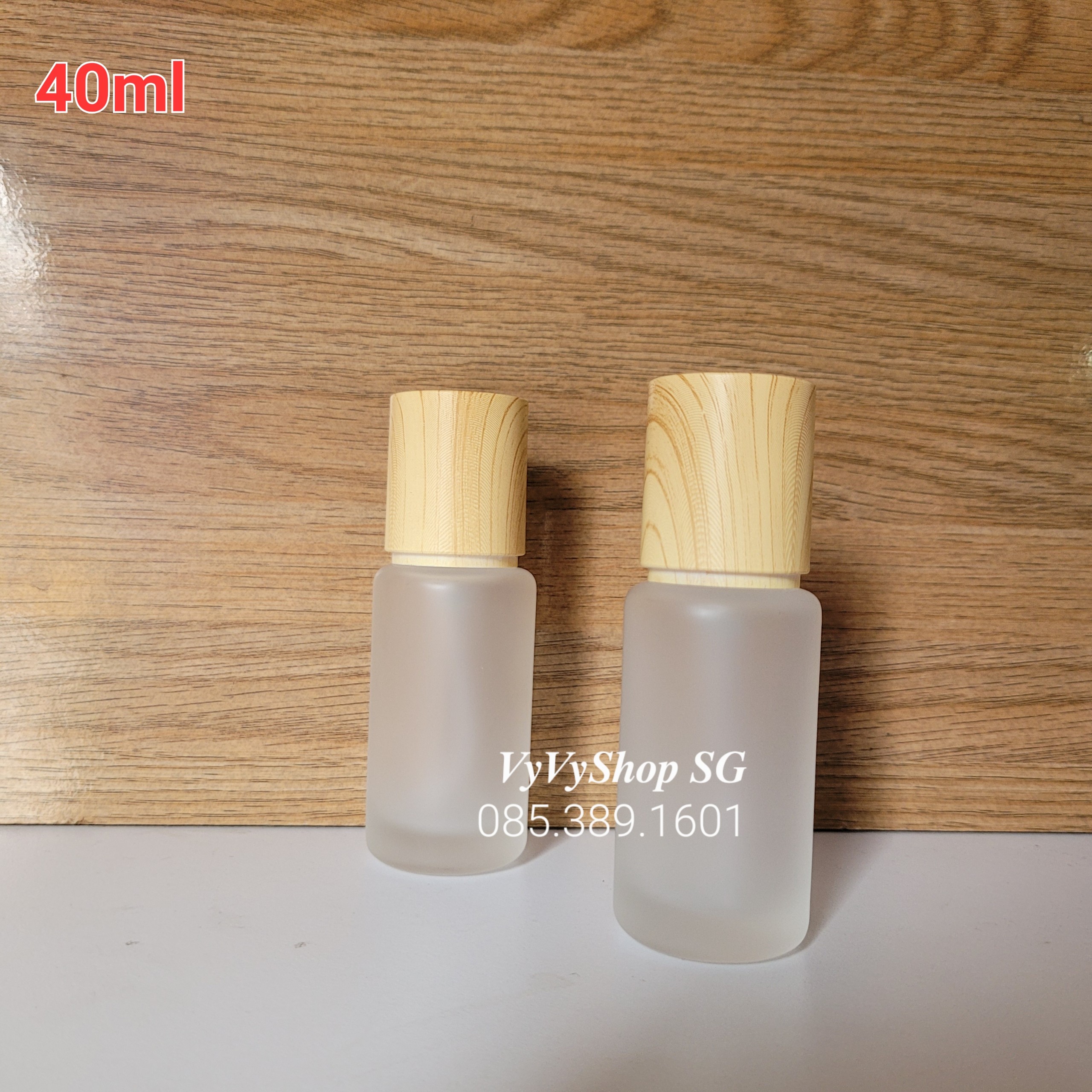 CHAI SERUM NẮP GỖ 40ML