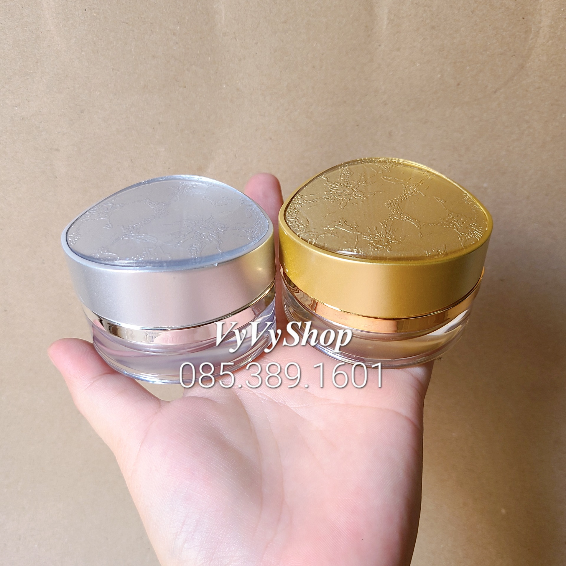 HỦ NHỰA ĐỰNG KEM FACE 20G NẮP DA