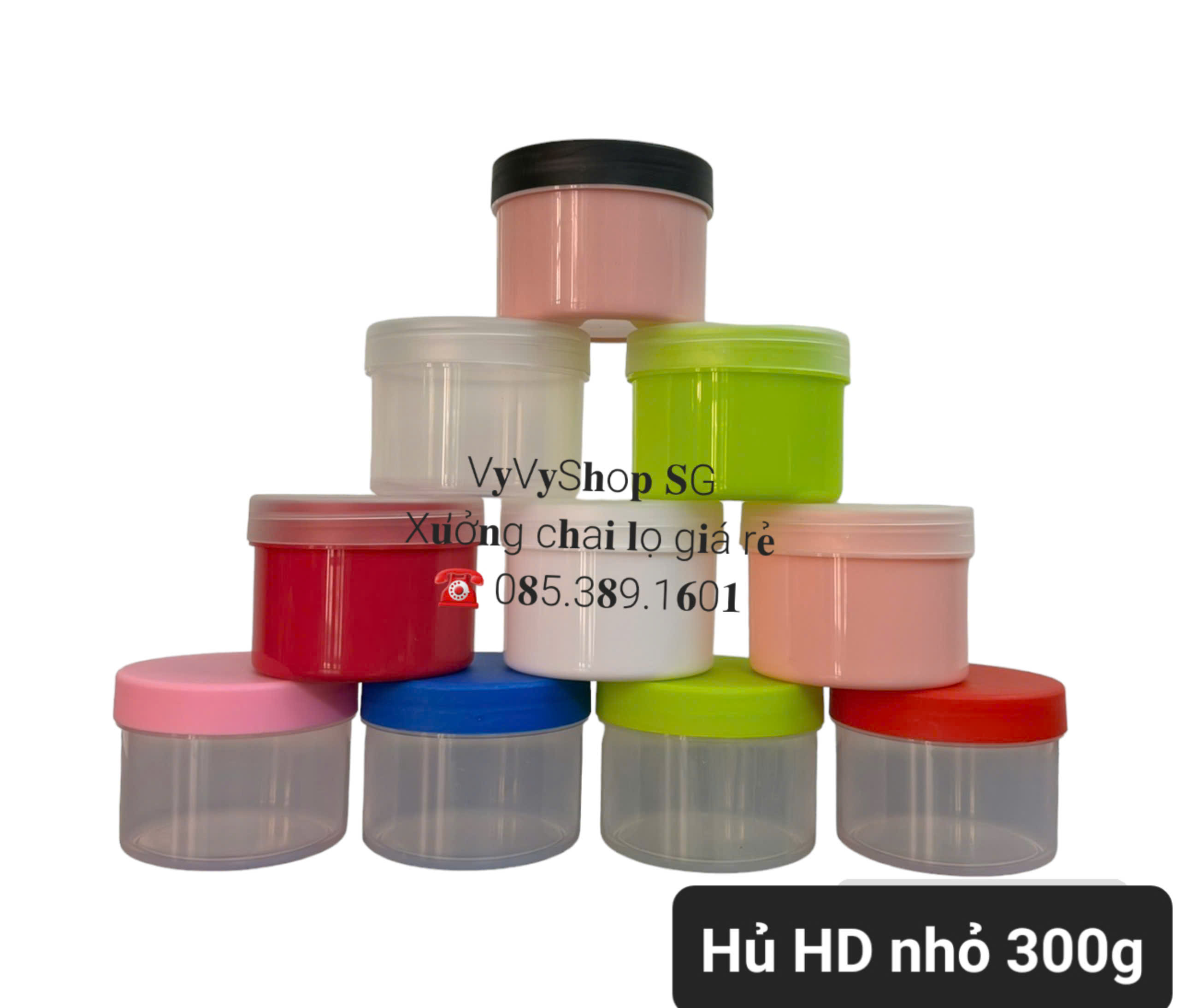 HỦ NHỰA 300G (HD300)