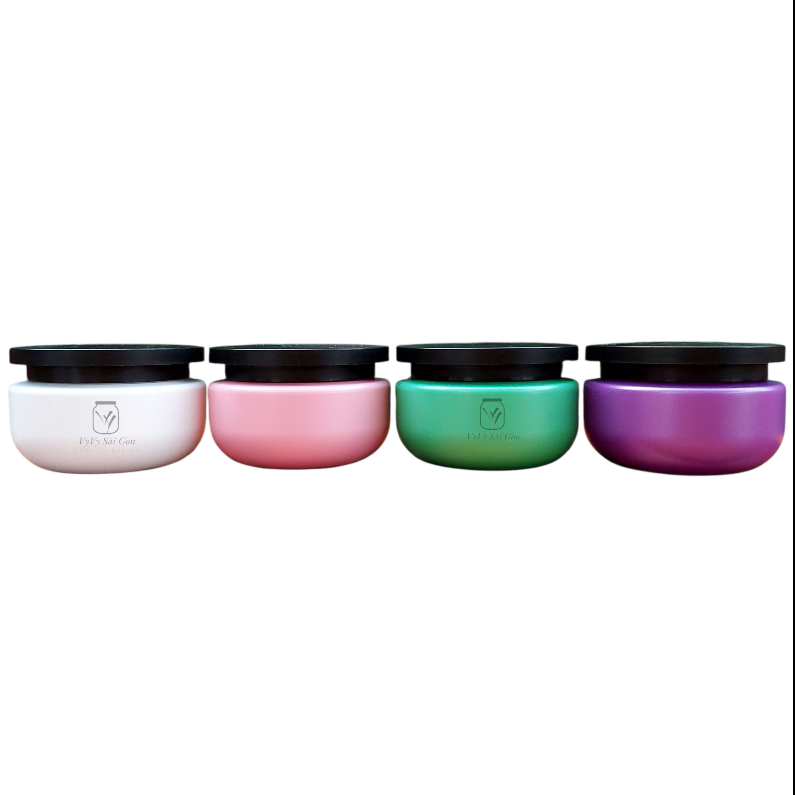 Hủ nhựa body nắp đen 150g HJ-15