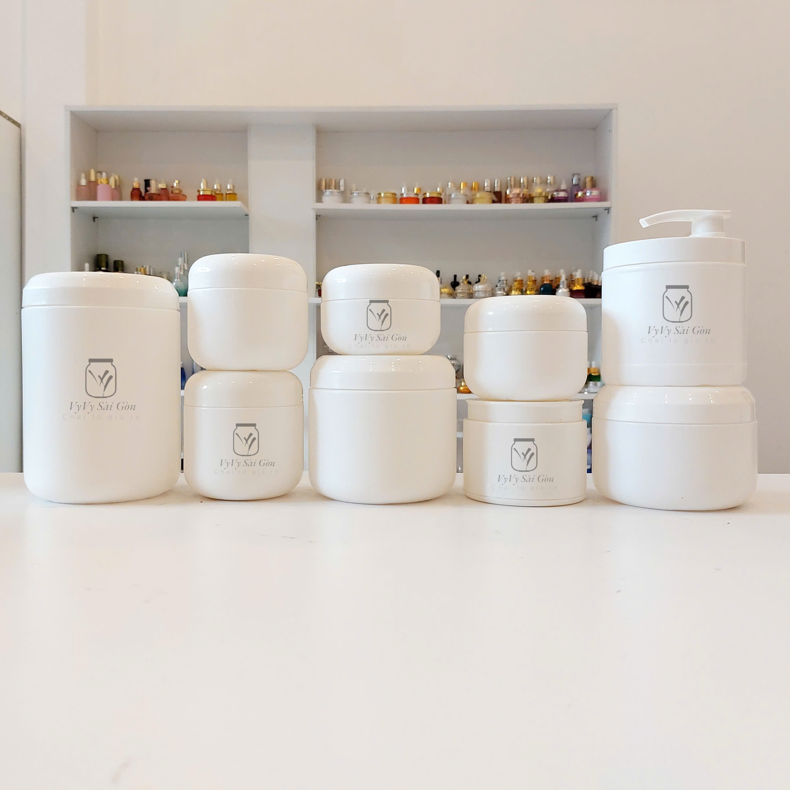 Bộ hủ HC màu trắng